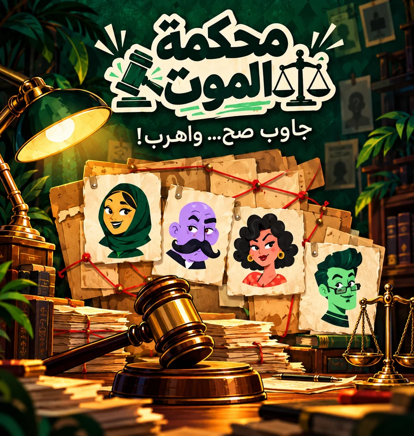 بطاقة لعبة محكمة الموت في مجلس